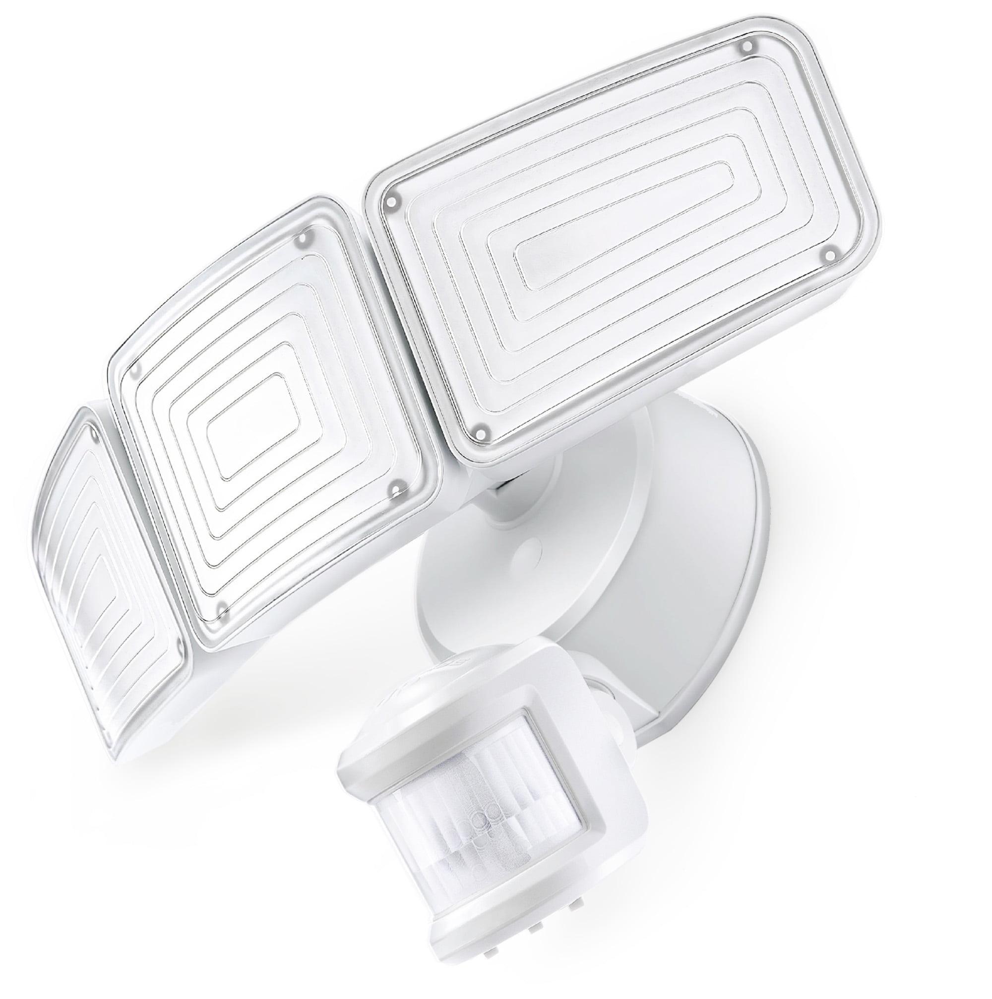 White 5000K LED Motion Sensor Security Flood Light