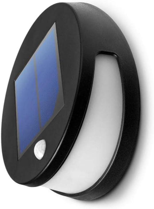 Home Zone Security Solar Down Light - Motion Sensor Wall Mount 3000K Solar Light, No Wiring Required (1-Pack)