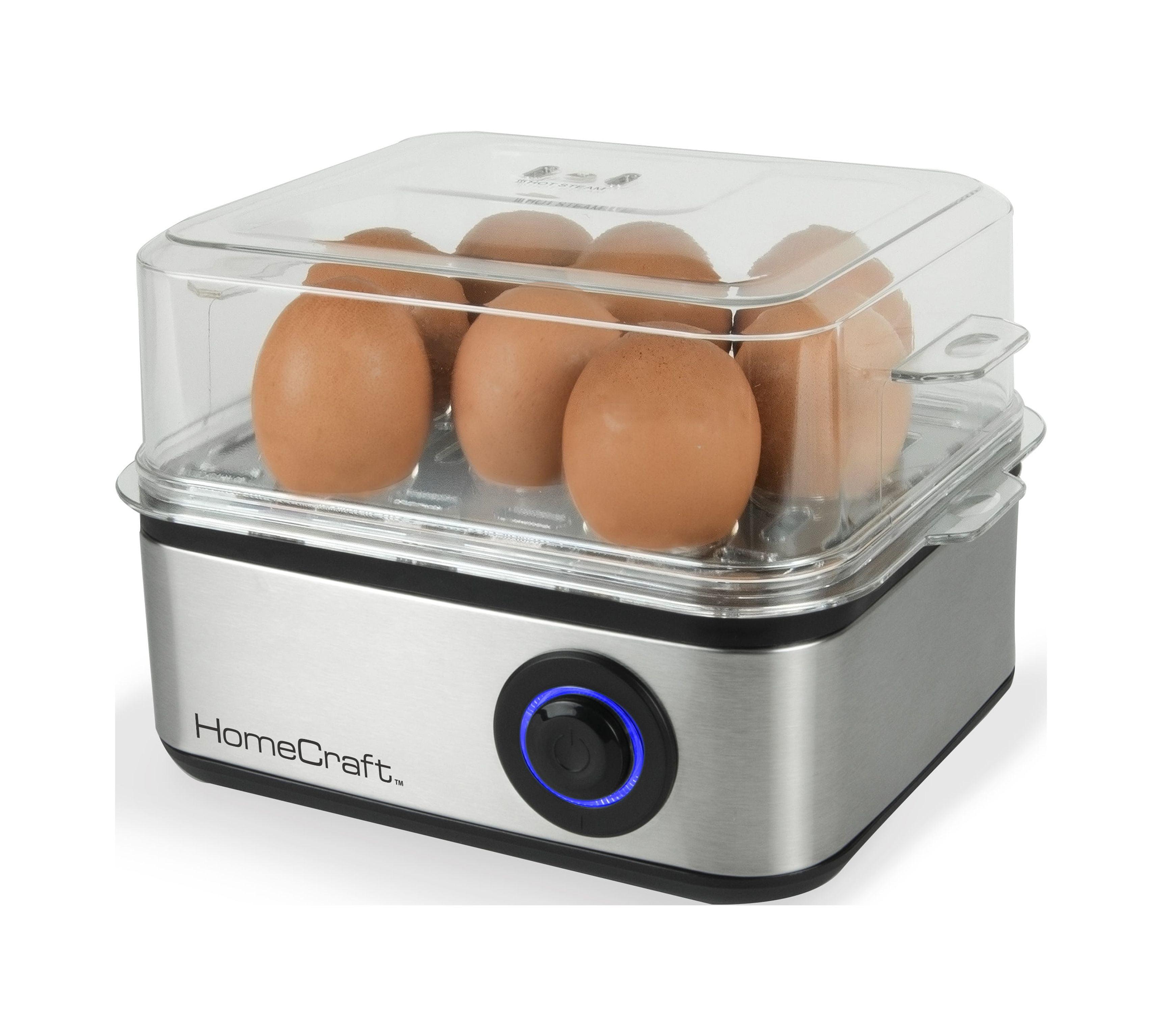 HomeCraft HCECS8SS 8-Egg Cooker with Buzzer