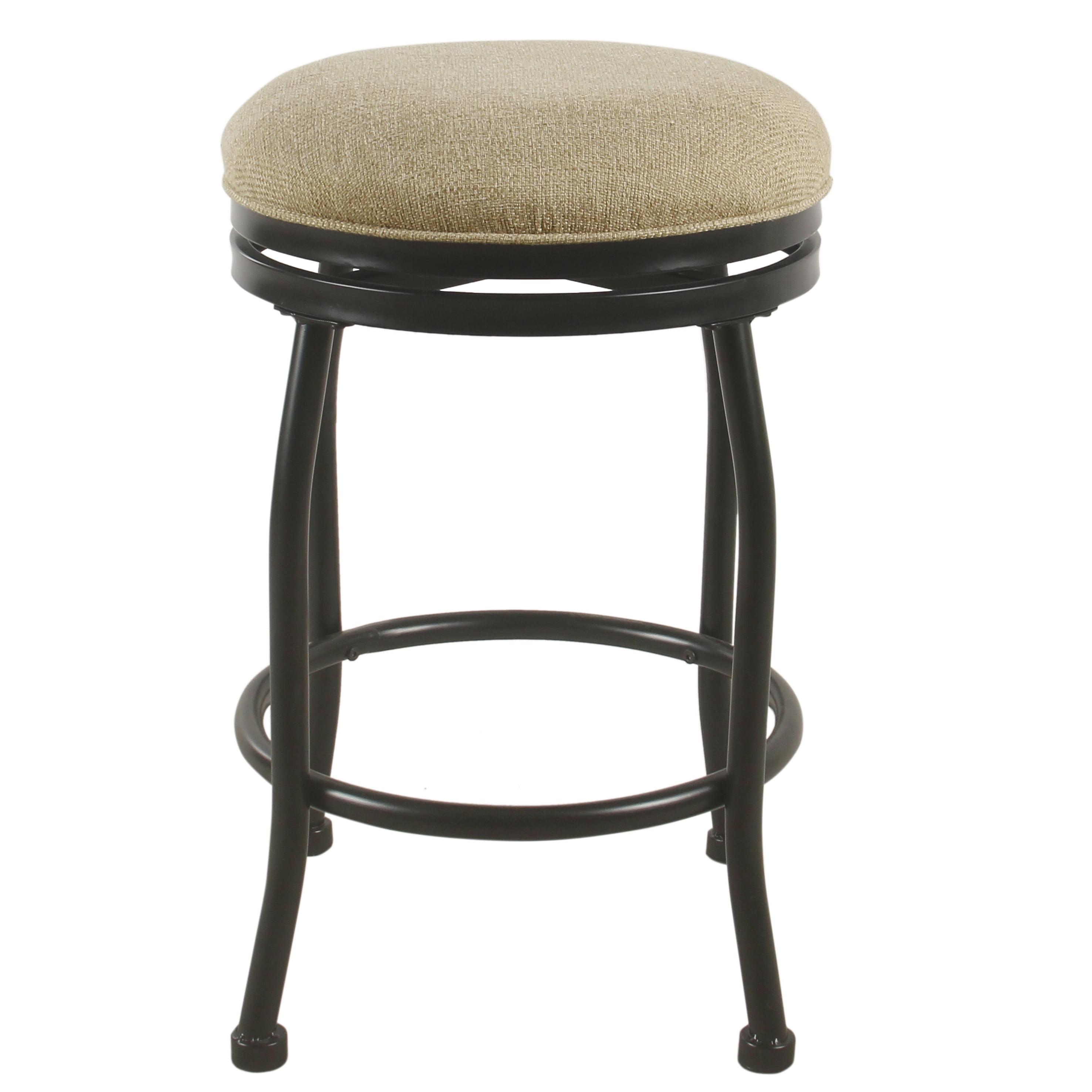 24" Swivel Counter Height Barstool with Metal Legs - HomePop