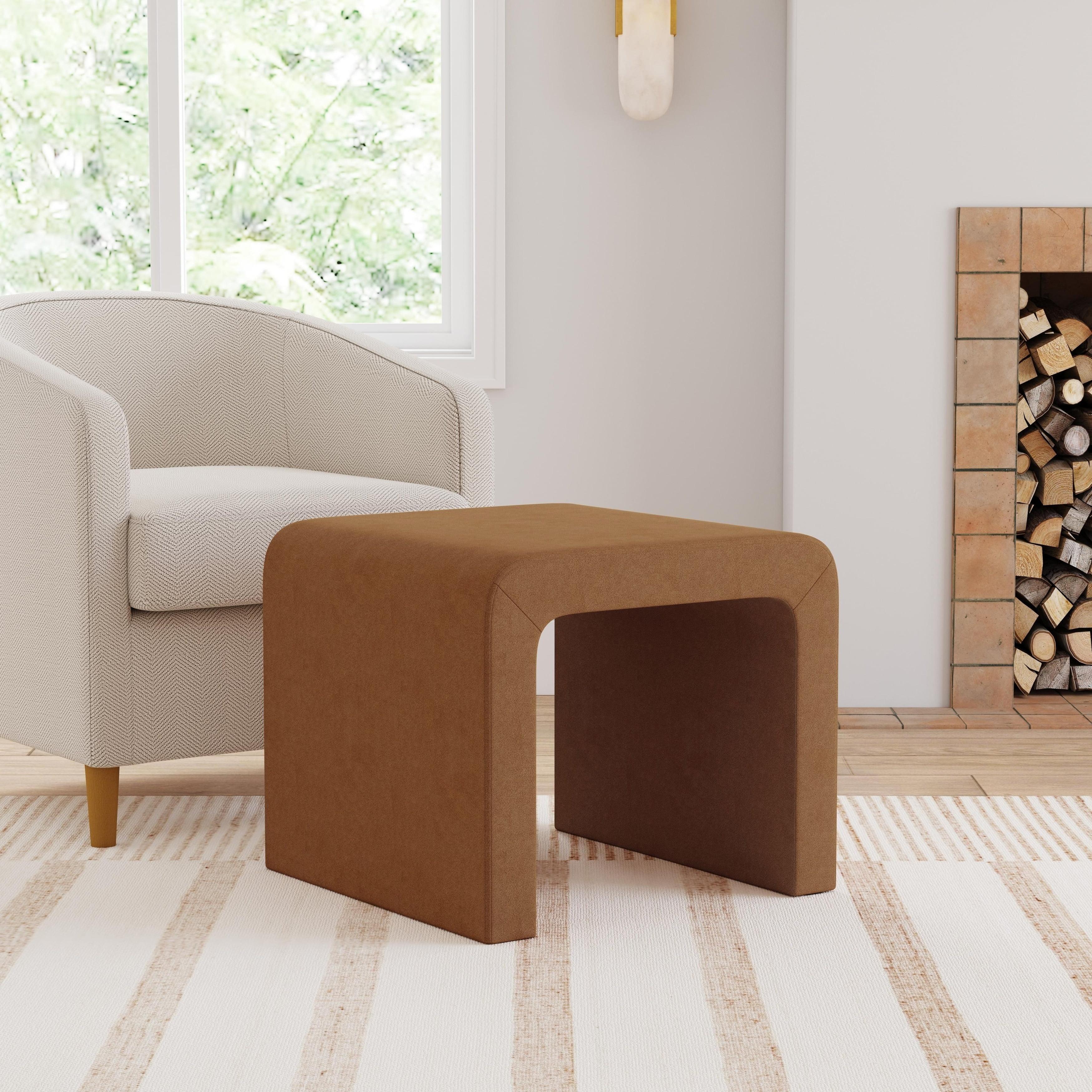 HomePop Homepop Arch Ottoman - Rust