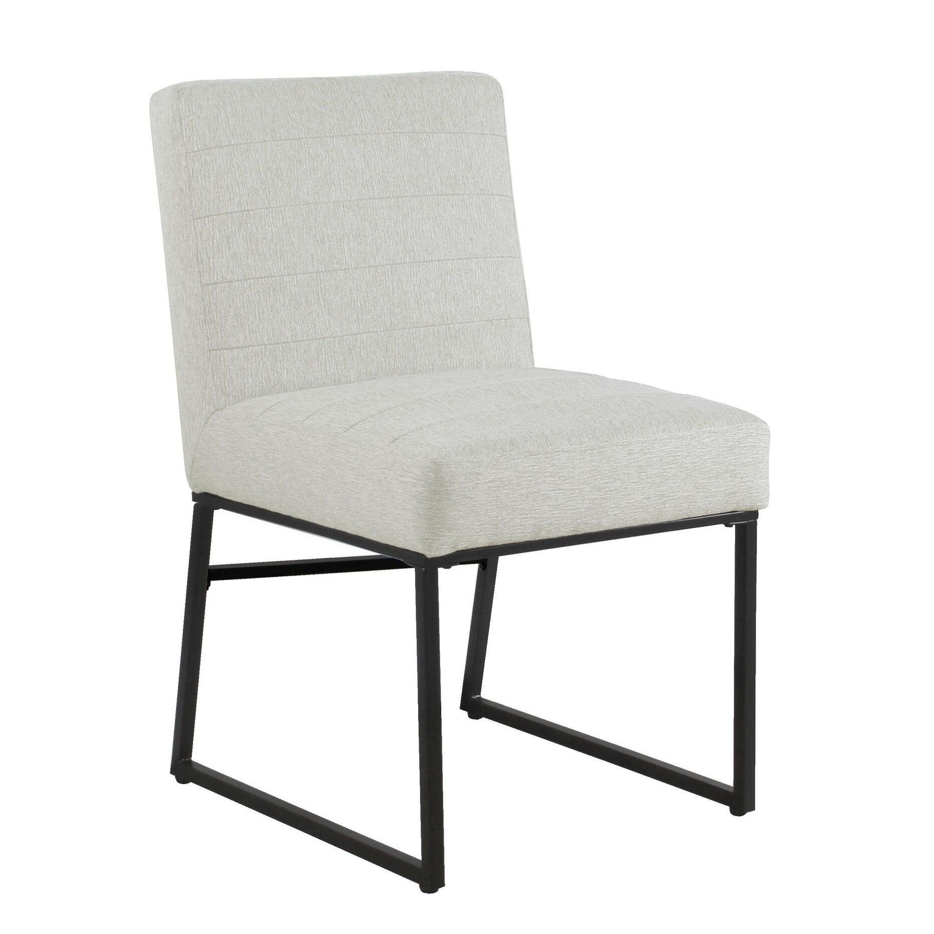 Channeled Metal Dining Chair - HomePop