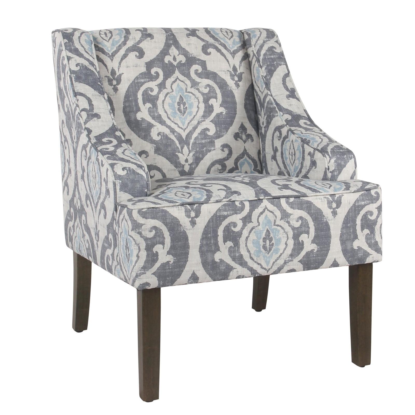 Classic Swoop Accent Armchair Suri Blue - HomePop