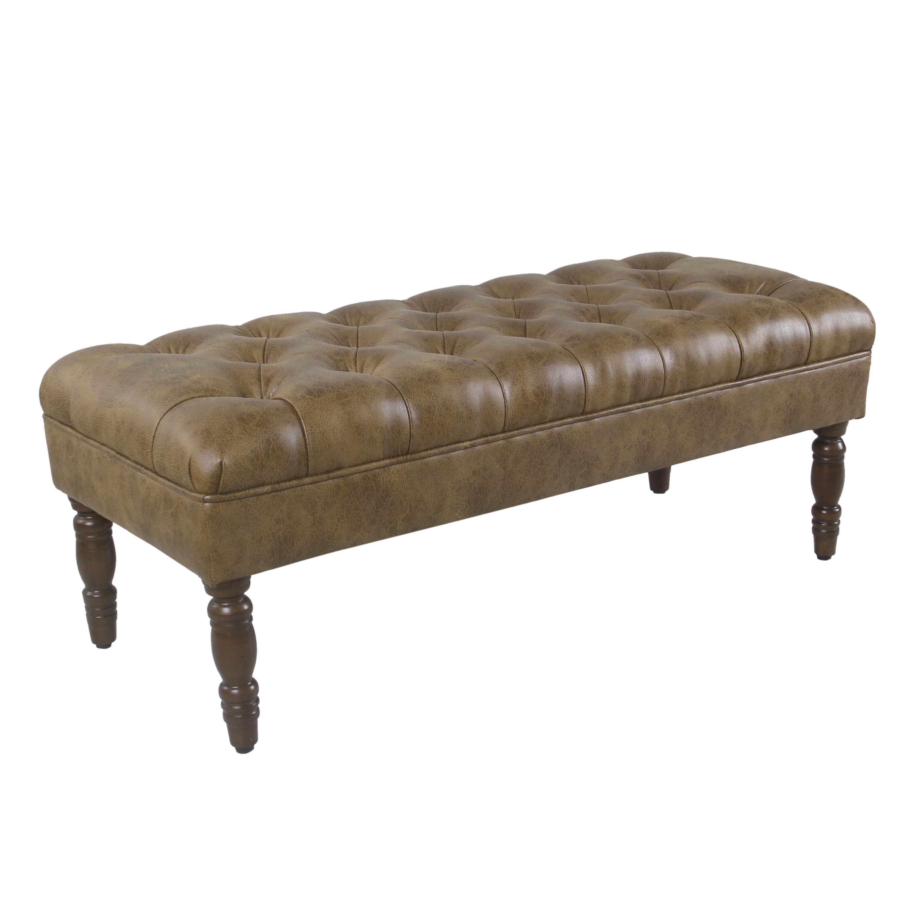 Classic Tufted Medium Bench - HomePop