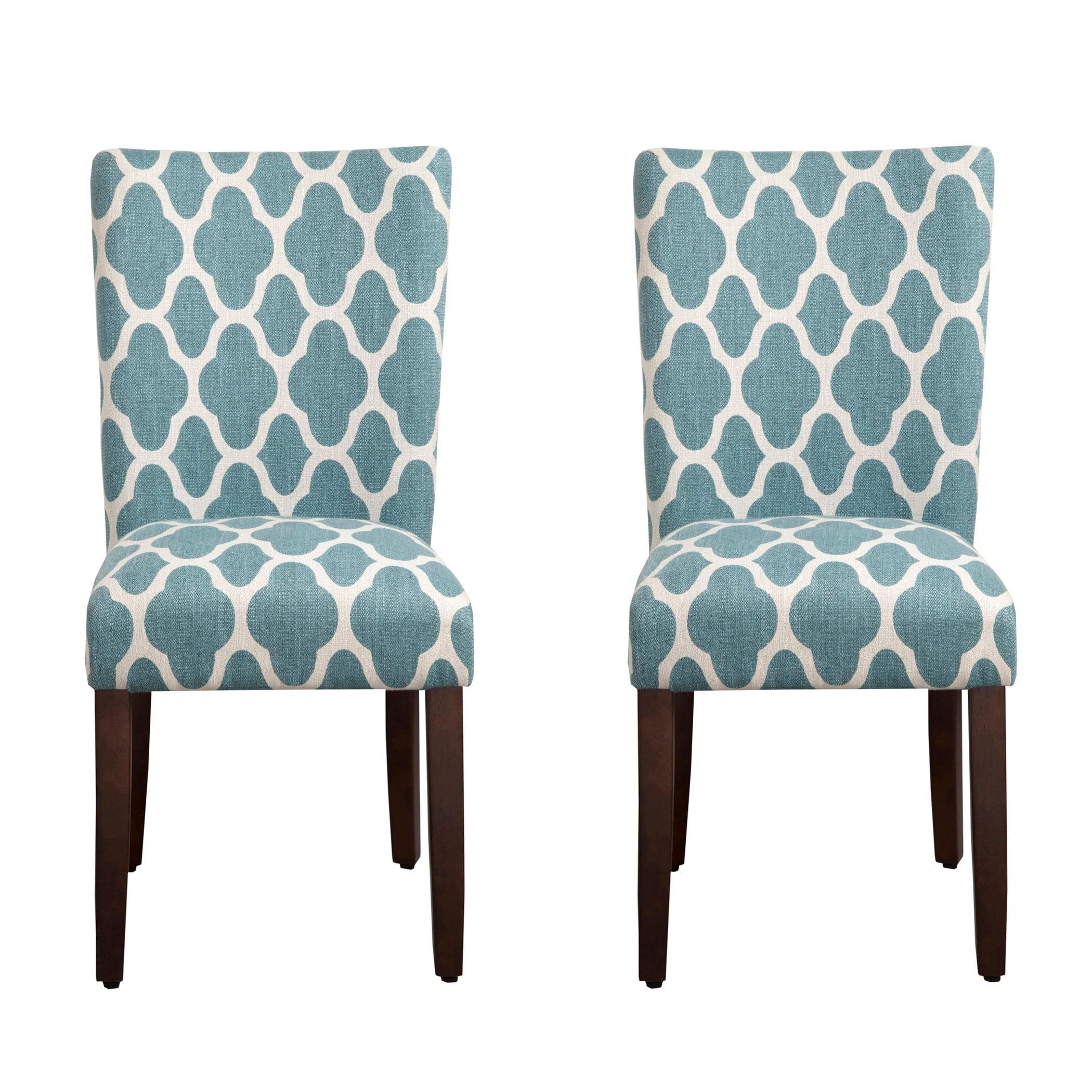 HomePop Parsons Dining Chairs (Set of 2), Quatrefoil