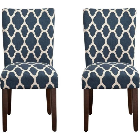 HomePop Parsons Dining Chairs (Set of 2), Quatrefoil