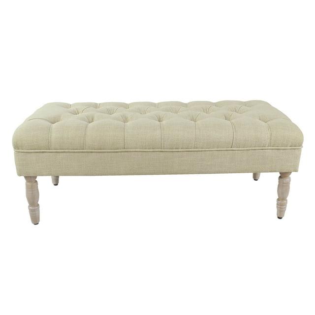 Classic Tufted Medium Bench - HomePop