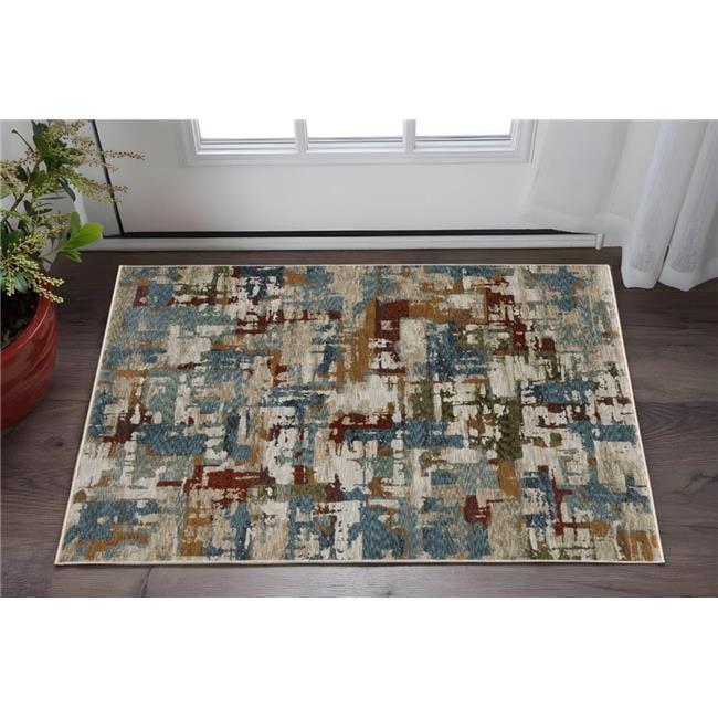 Oriental Weavers Hayden HAY02 Beige/ Multi Indoor Area Rug - 3'3" x 5'