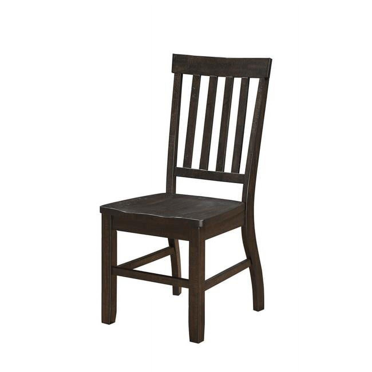 Amelia Medium Brown Wood Ladderback Side Chair