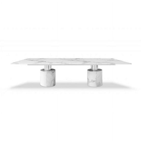 Orren Ellis Safeya Marble Dining Table