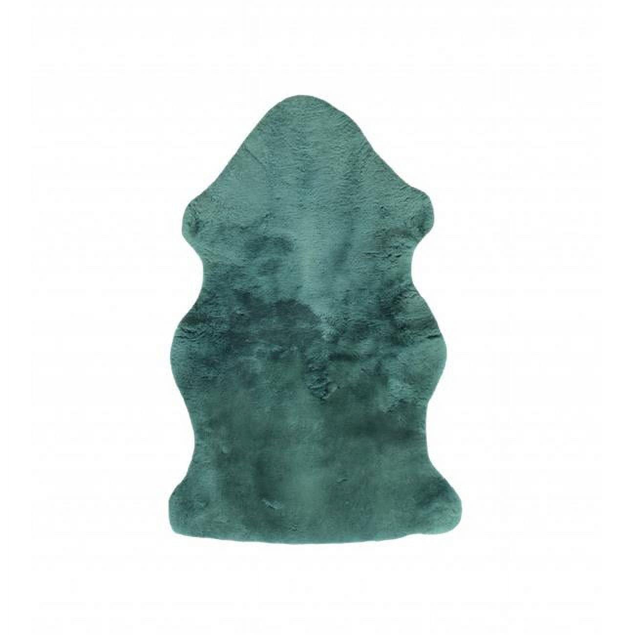 Emerald Faux Fur Cozy Plush Throw Blanket 2' x 3'