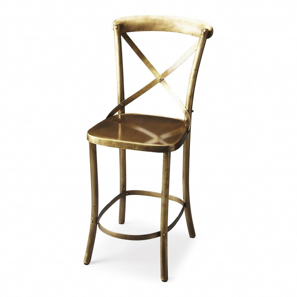 Antique Gold Bar Stool