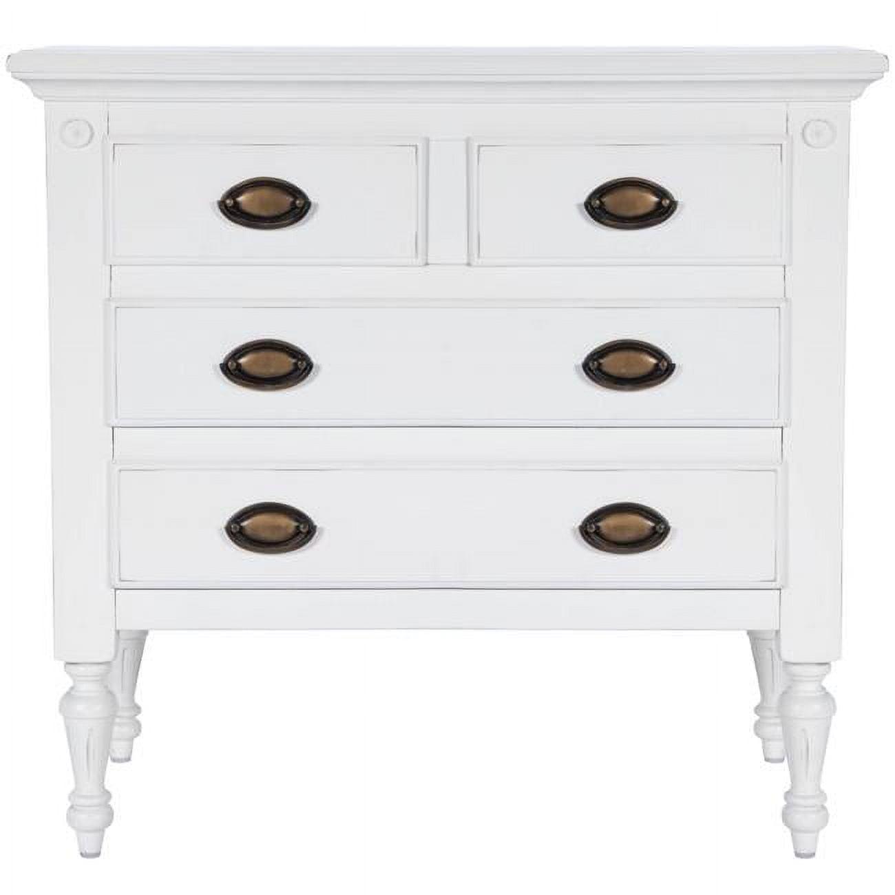 Easterbrook Classic White Mango Wood 4-Drawer Chest