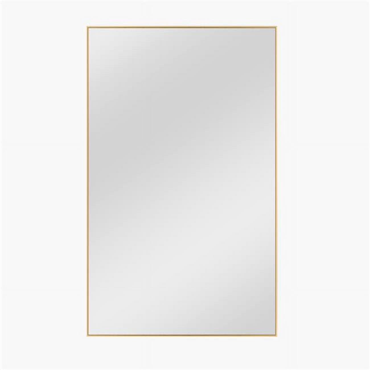 Minimal Gold Rectangular Full Length Vanity Mirror