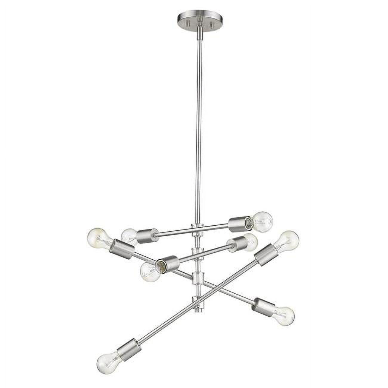 Calix 8-Light Satin Nickel Sputnik Chandelier