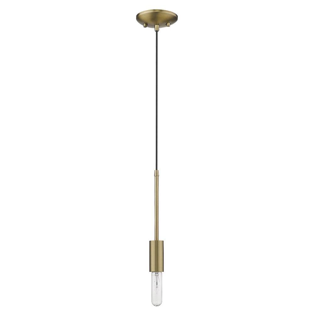 HomeRoots Dull Gold Mini Pendant Hanging Light