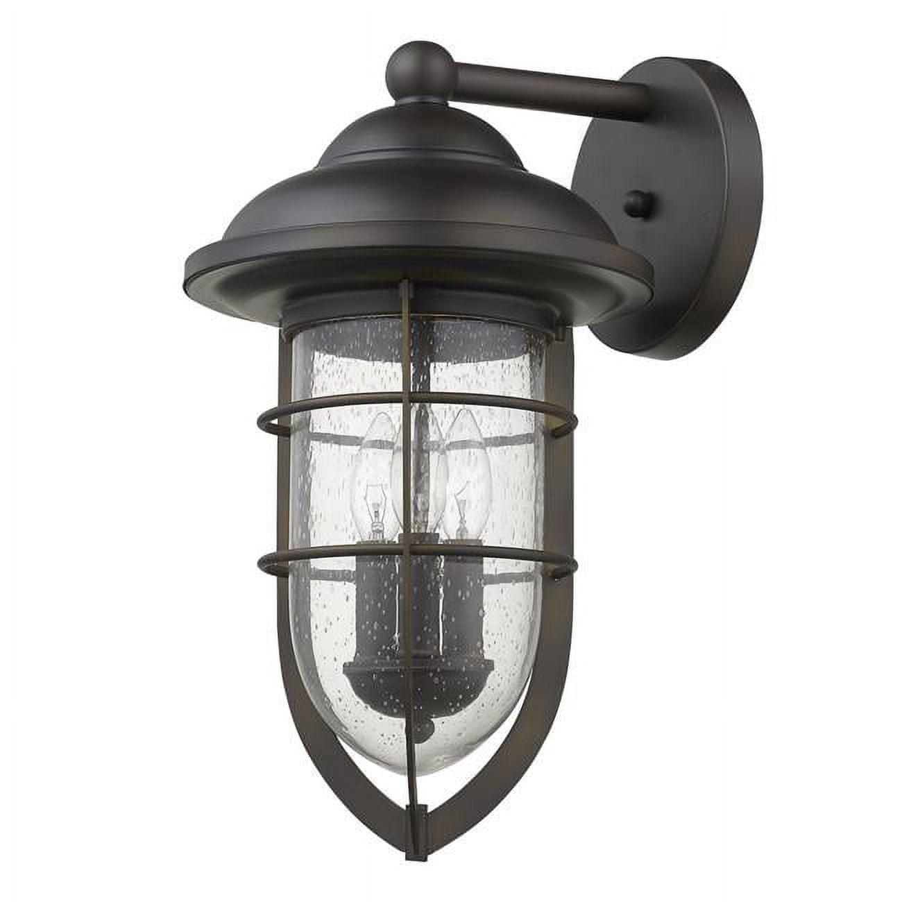 Dylan Nautical-Inspired Oil-Rubbed Bronze 3-Light Outdoor Wall Light