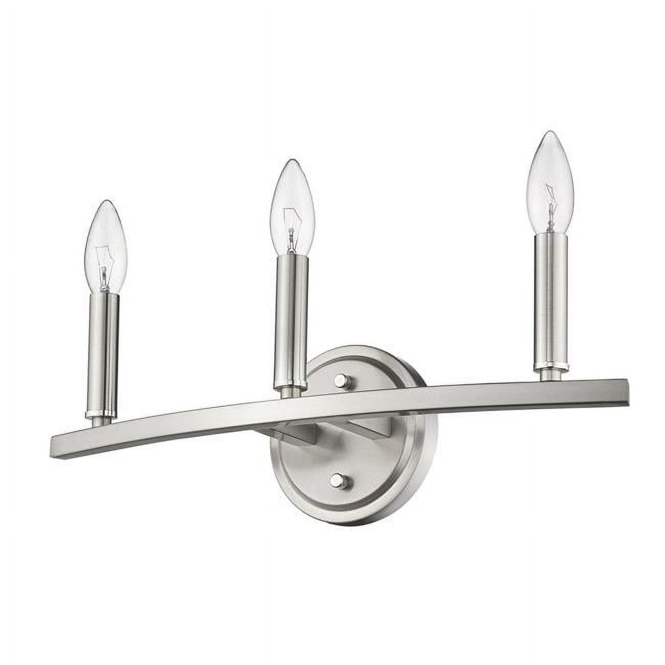 Sawyer Minimalist 18" Satin Nickel 3-Light Vanity Sconce