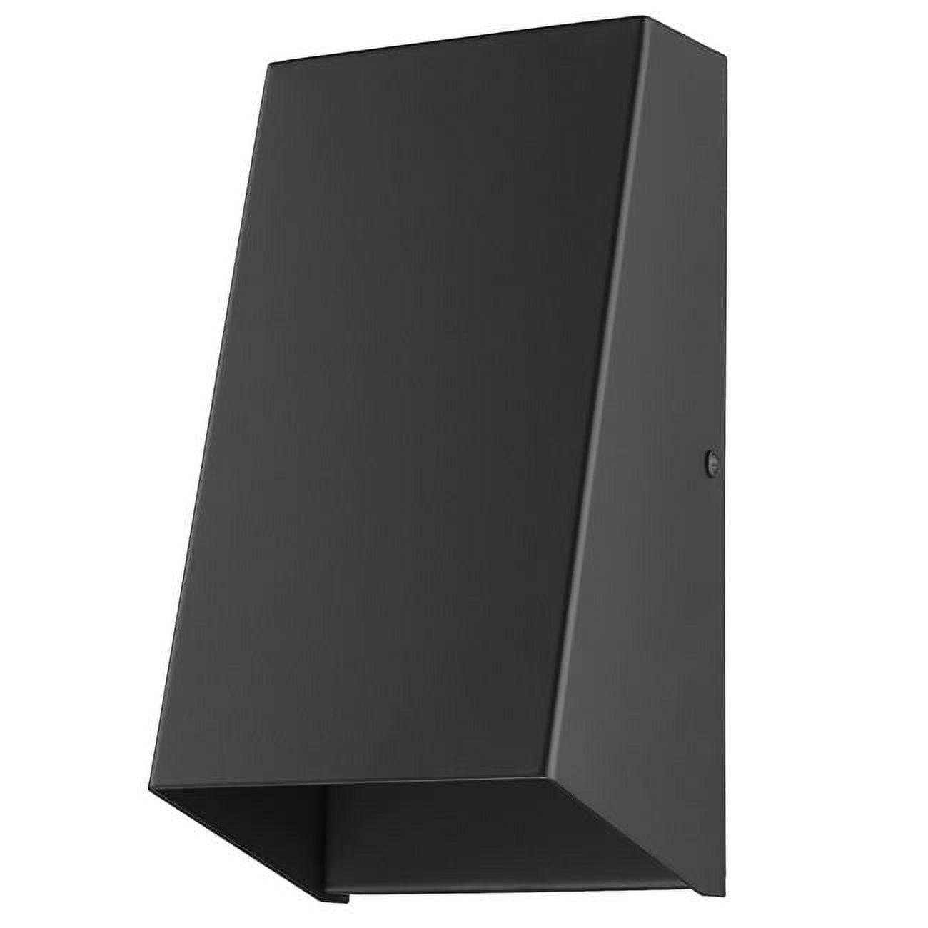 Nolan Matte Black Minimalist Rectangular Wall Sconce