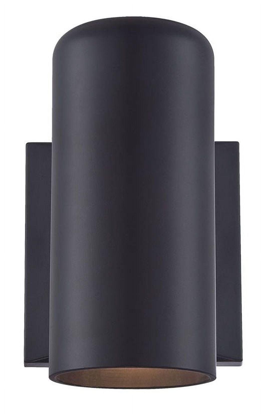 Sleek Matte Black Cylinder Wall Sconce for Modern Spaces