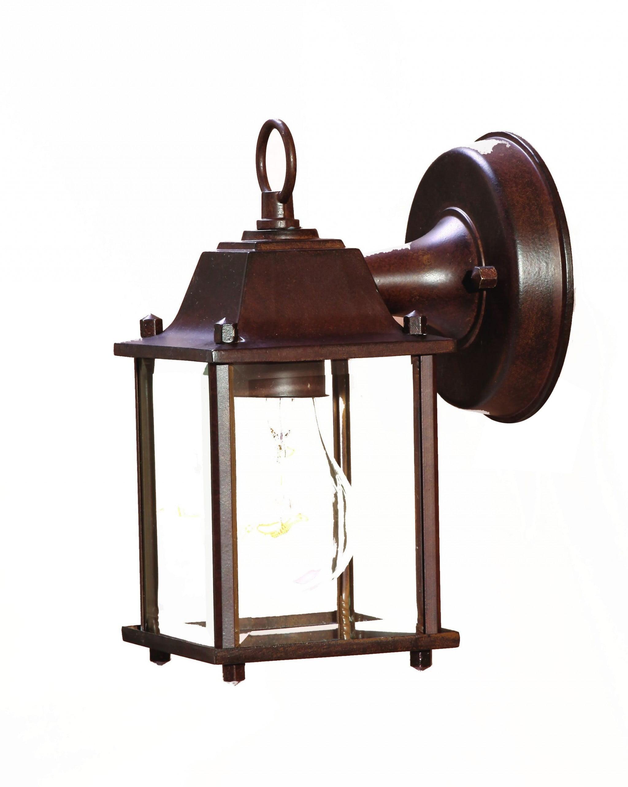 Classic Dark Brown Cast Aluminum Swing Arm Wall Lantern