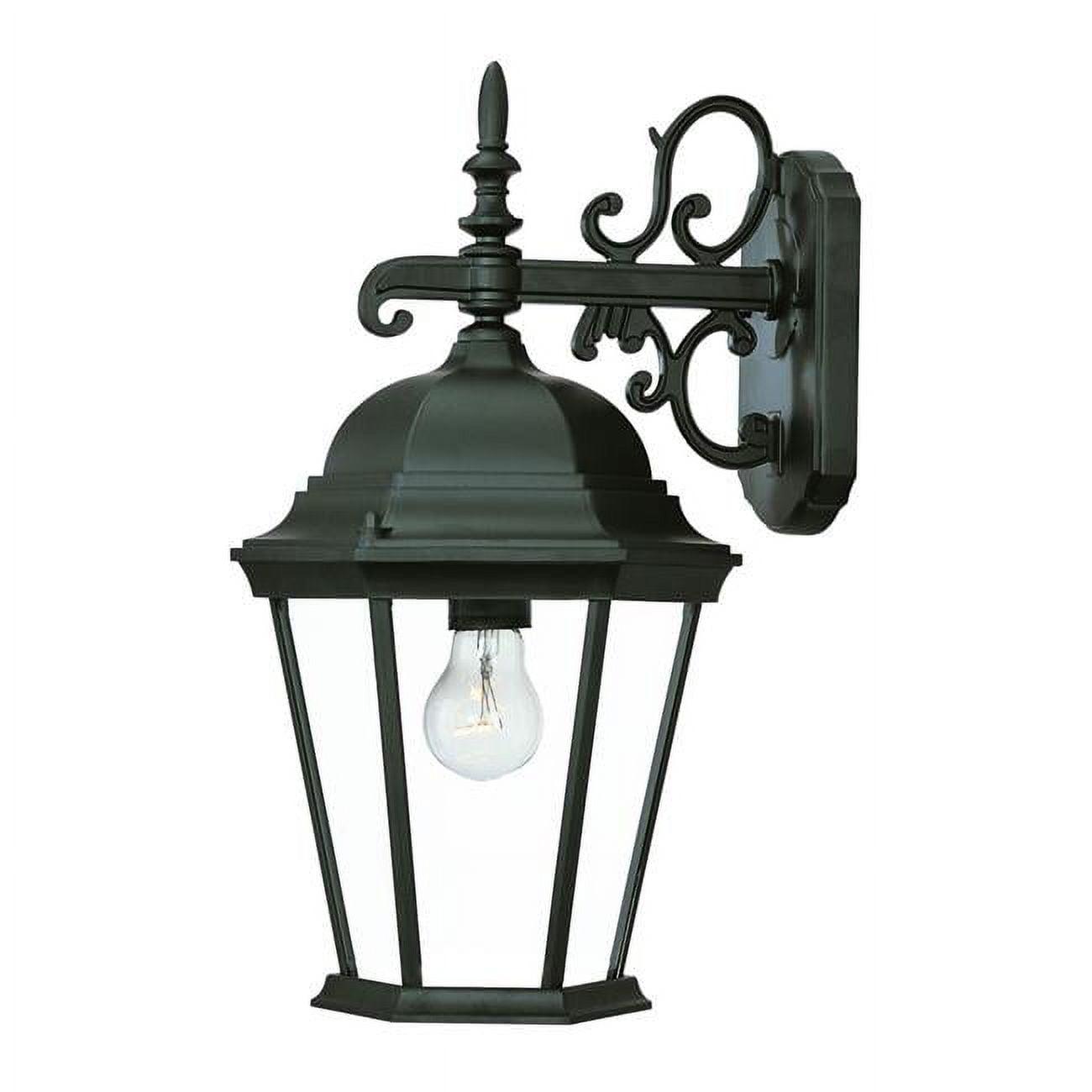 Richmond Traditional Swing Arm Black Lantern Wall Light