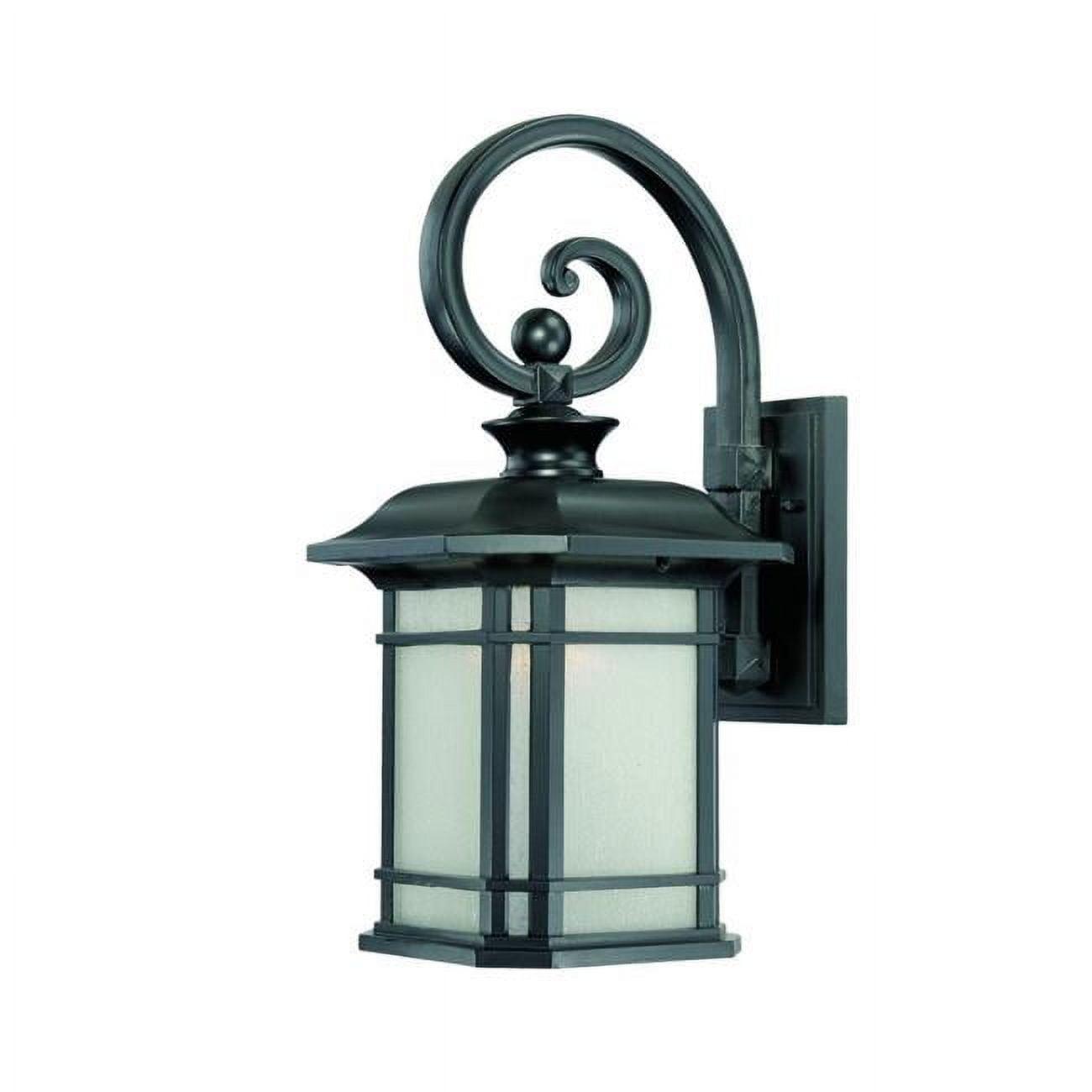 Somerset XL Matte Black Craftsman-Style Outdoor Lantern