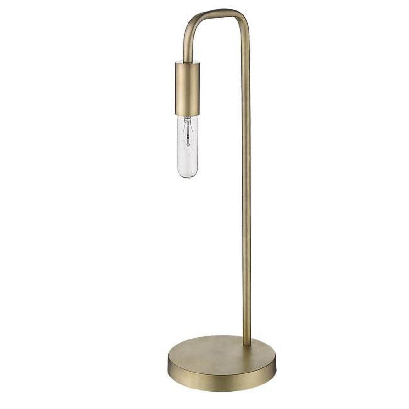Perret Aged Brass 26" Mid-Century Modern Table Lamp