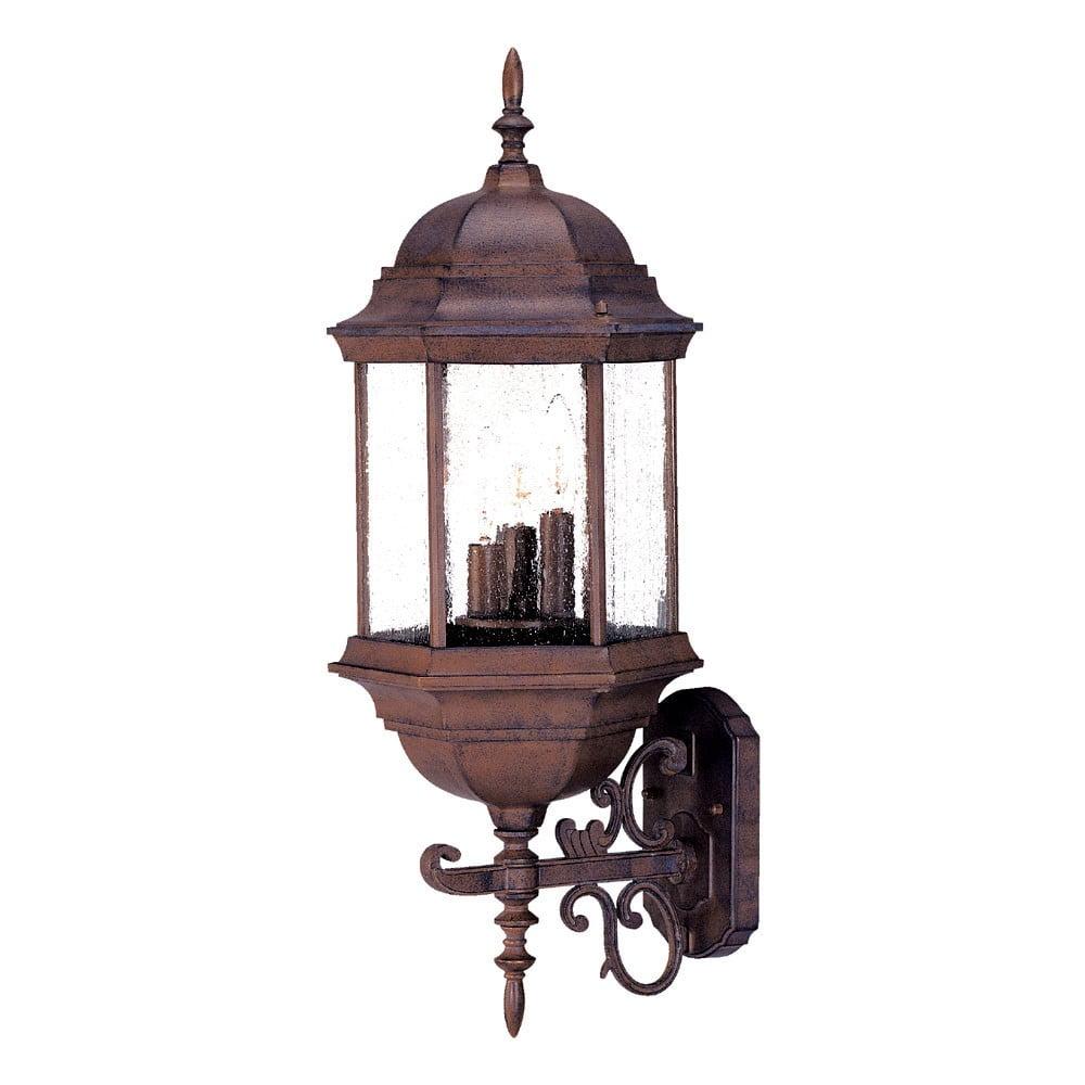 Madison 26'' Brown Carousel Lantern Swing Arm Wall Light