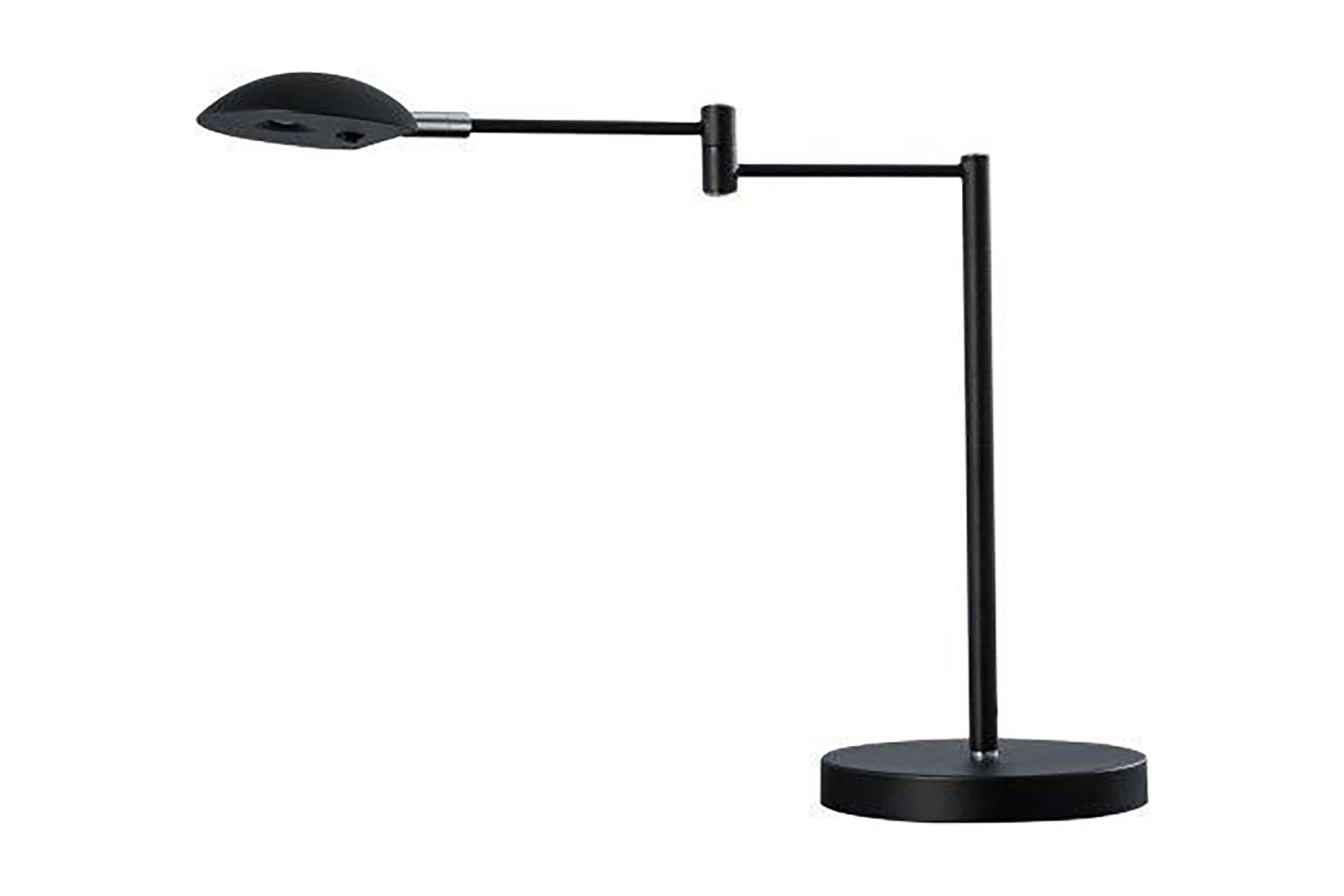 Adjustable Silver Metal Swing Arm Desk Lamp