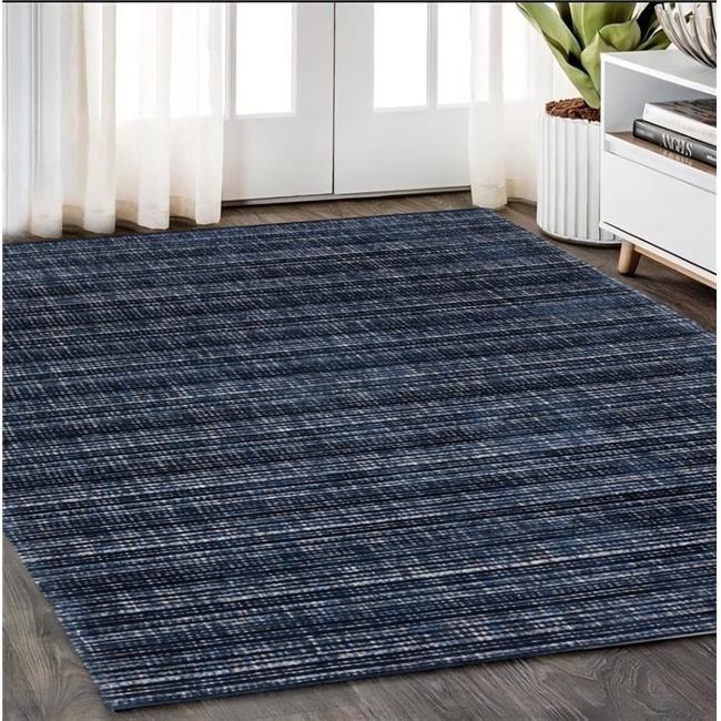 Nuloom Mandia Striped Wool Area Rug, 5' x 8', Navy
