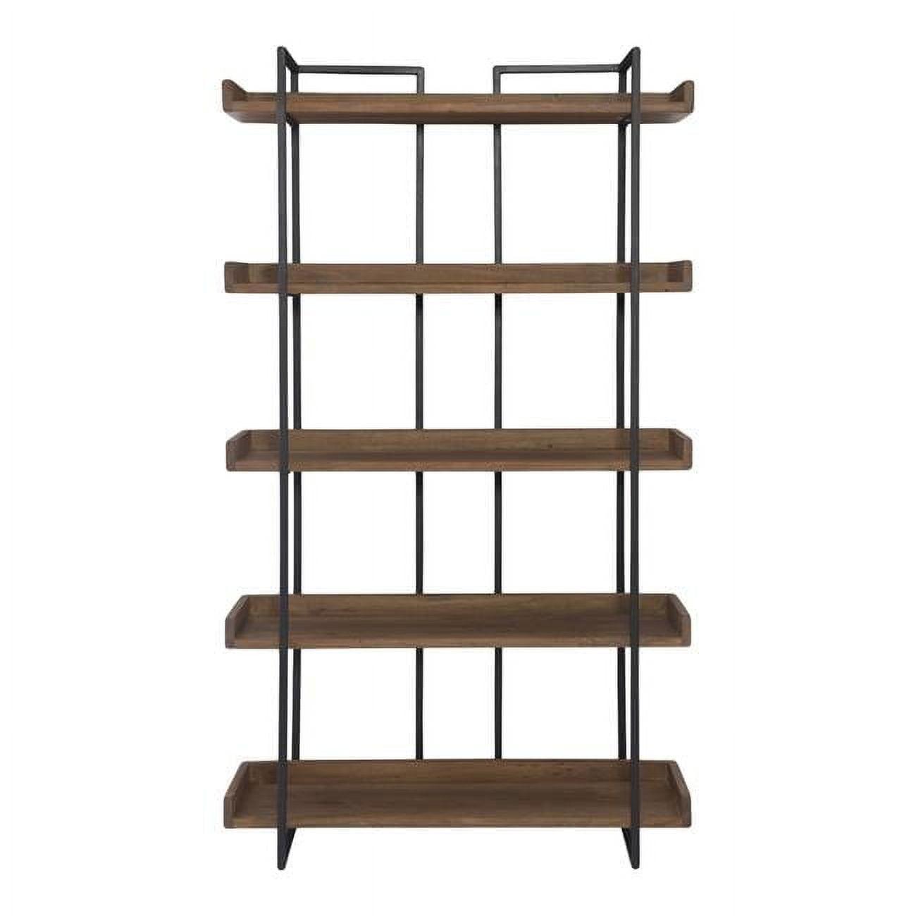 Berrien Solid Wood Etagere Bookcase