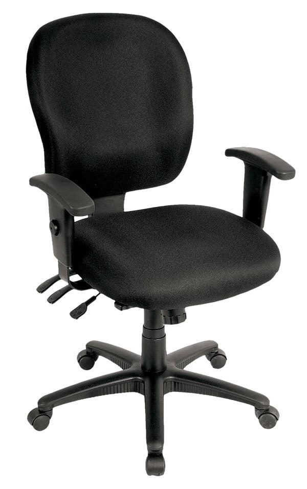 Charcoal Fabric Seat Swivel Adjustable Task Chair