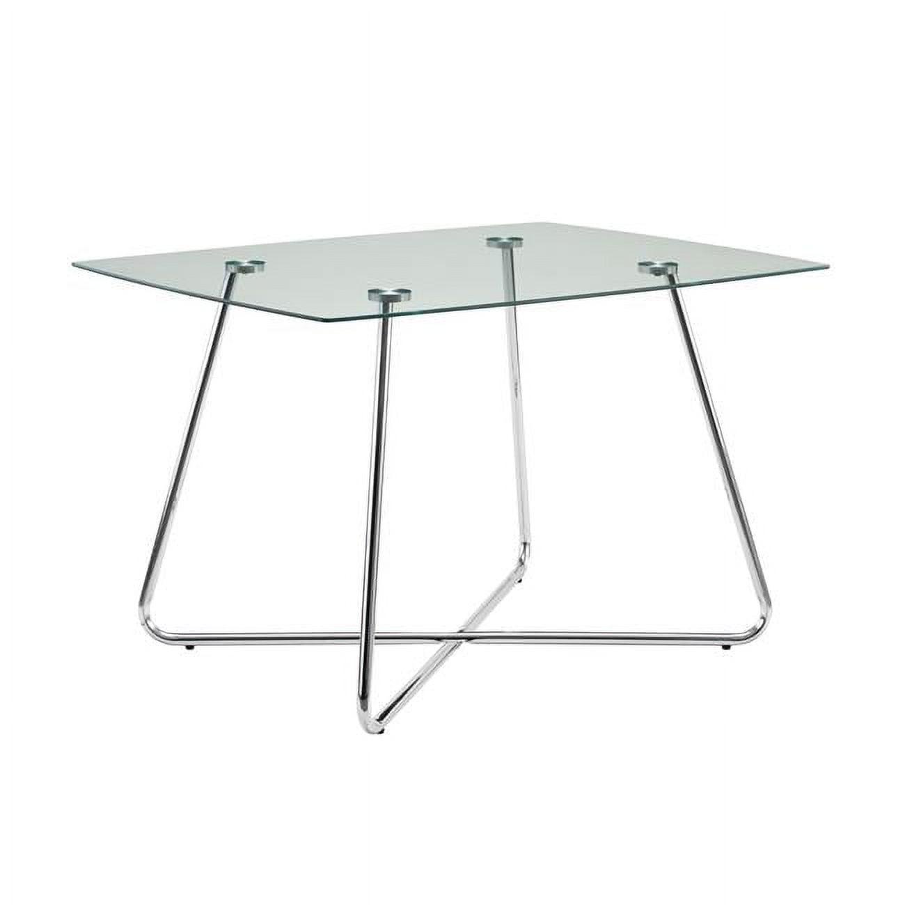 Contemporary Round Wood and Glass 40" Bar Height Dining Table