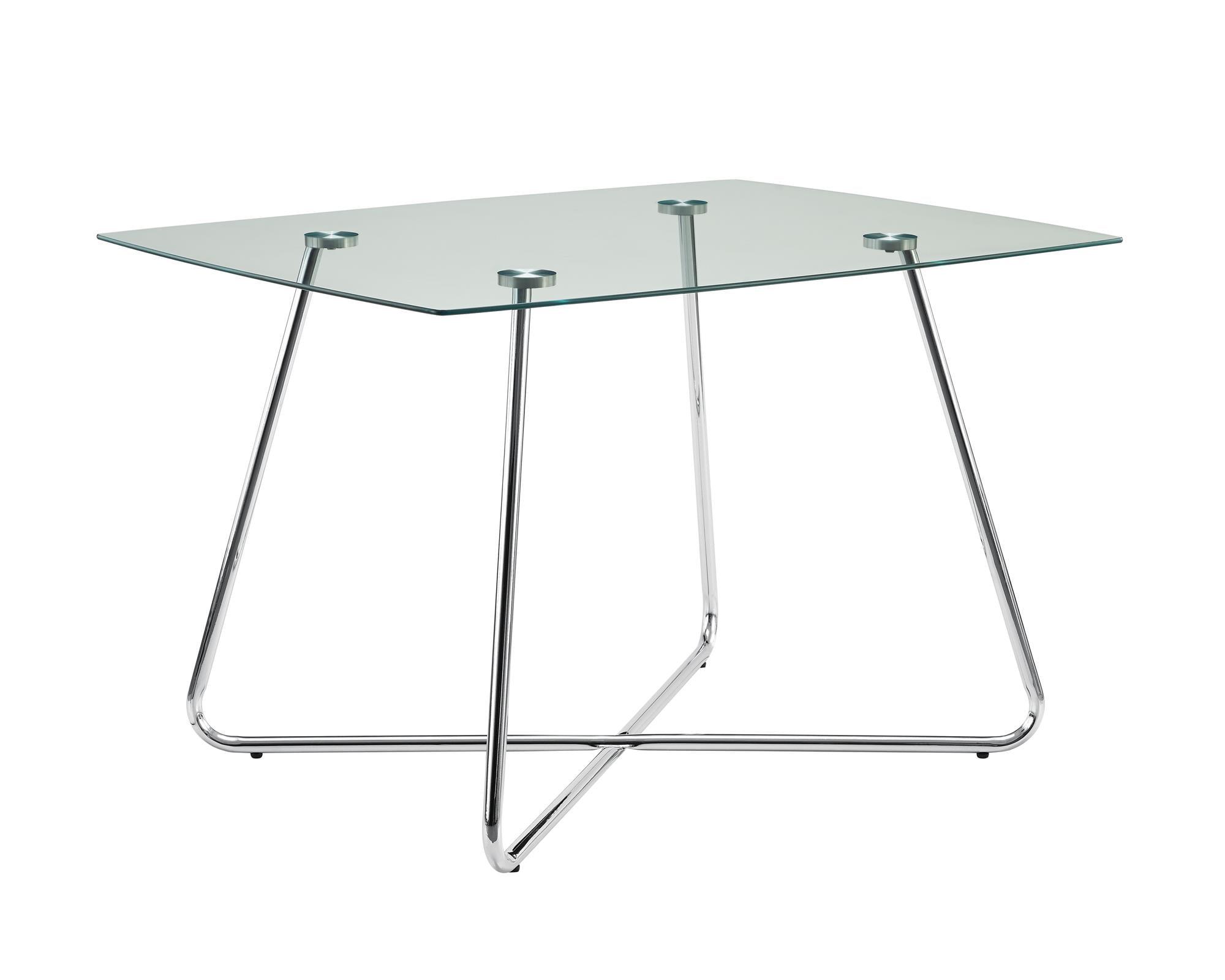 Contemporary Round Wood and Glass 40" Bar Height Dining Table