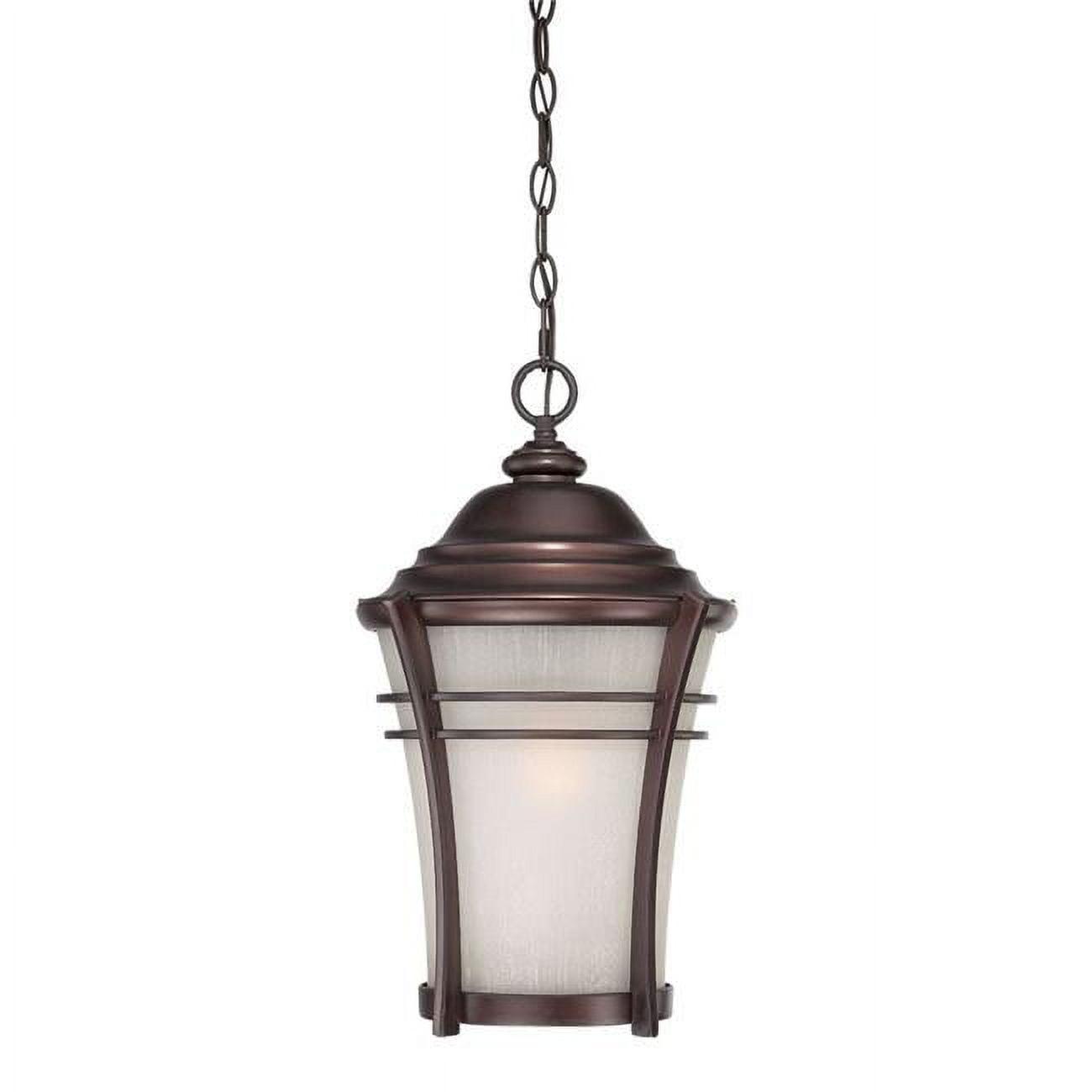 Bronze Frosted Glass Outdoor Hanging Lantern Light