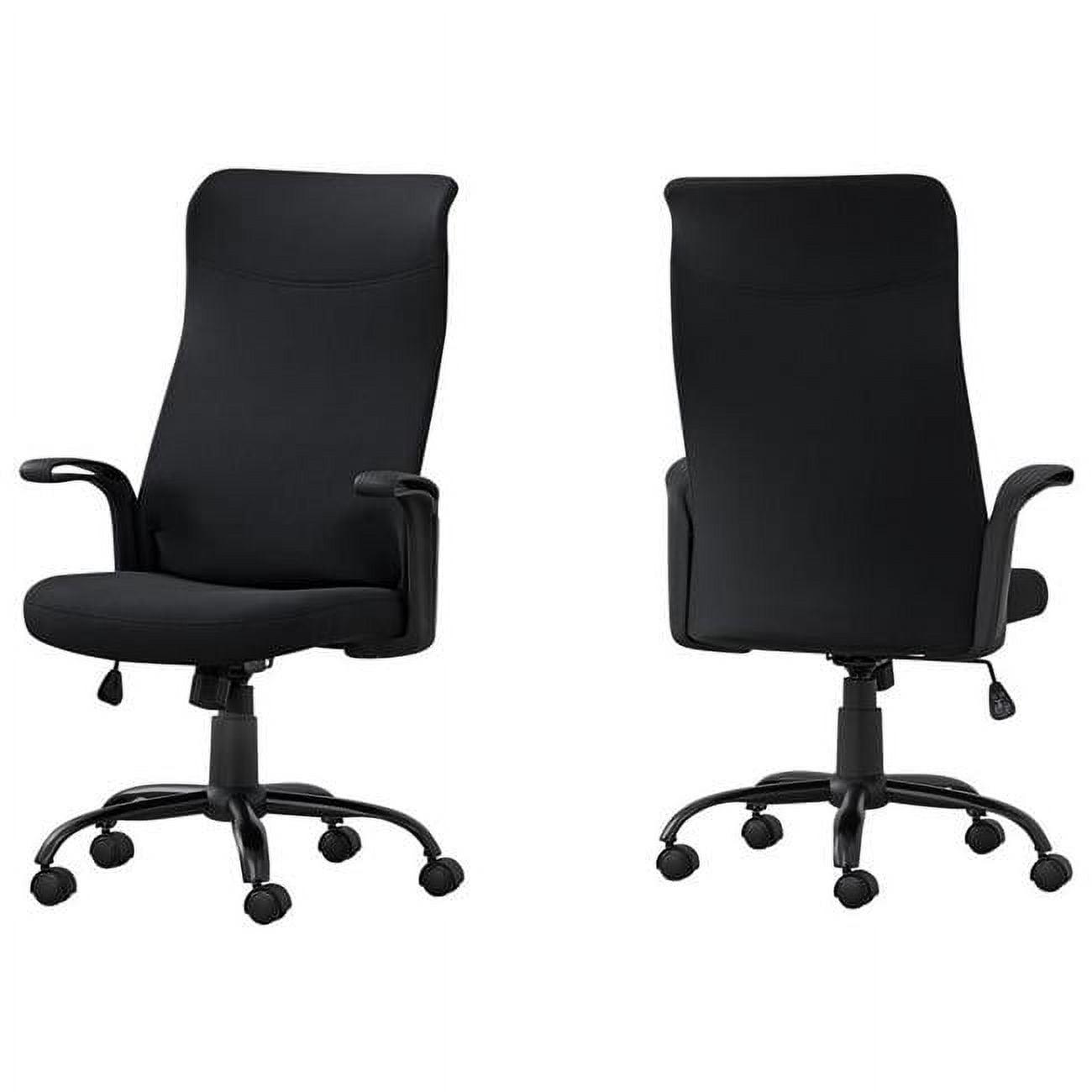 ErgoFlex High-Back Black Fabric Swivel Task Chair