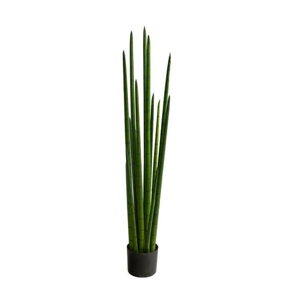 Nearly Natural 4-ft Sansevieria Snake Artificial Plant