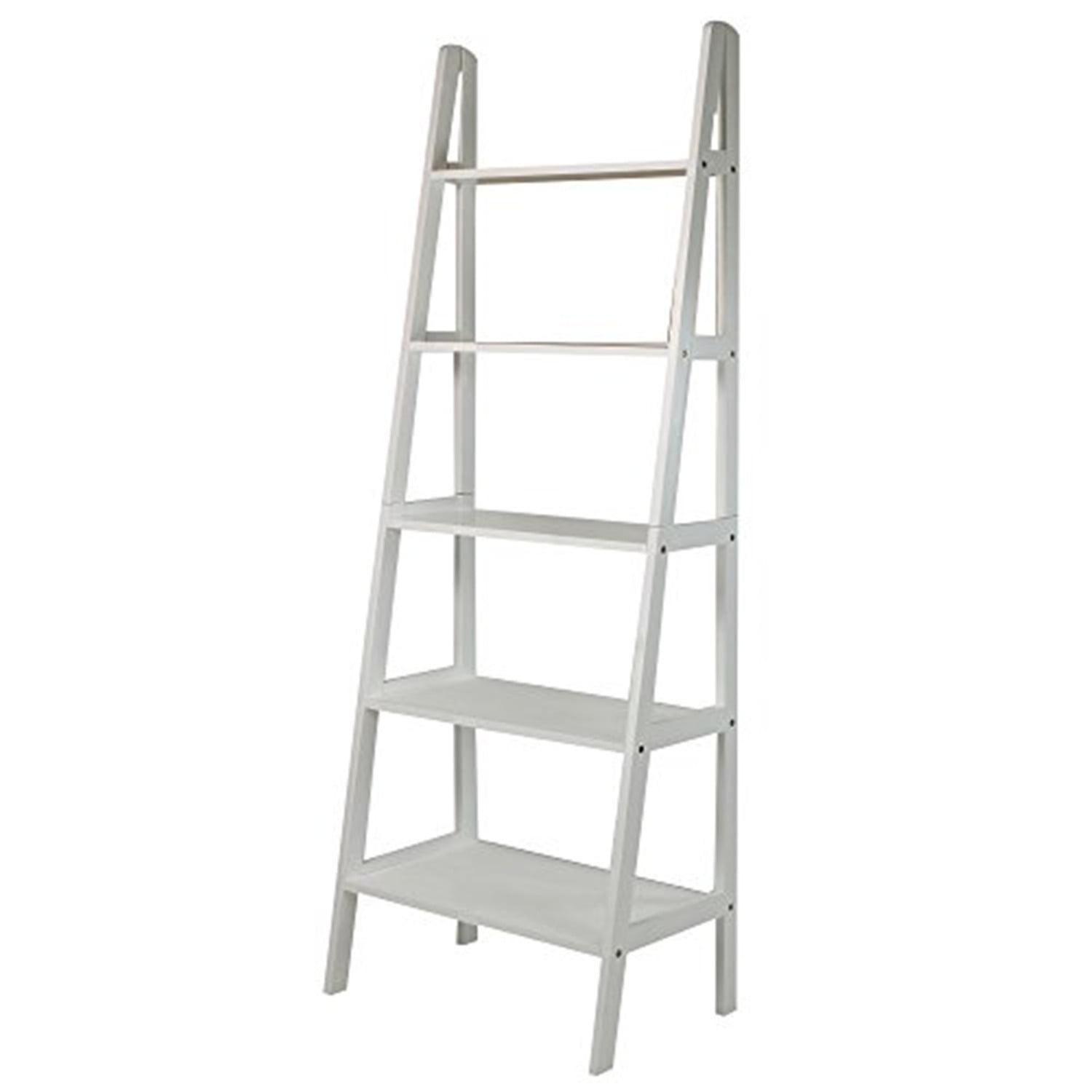 Casual Home 5 Shelf Wood Shelving Unit, White