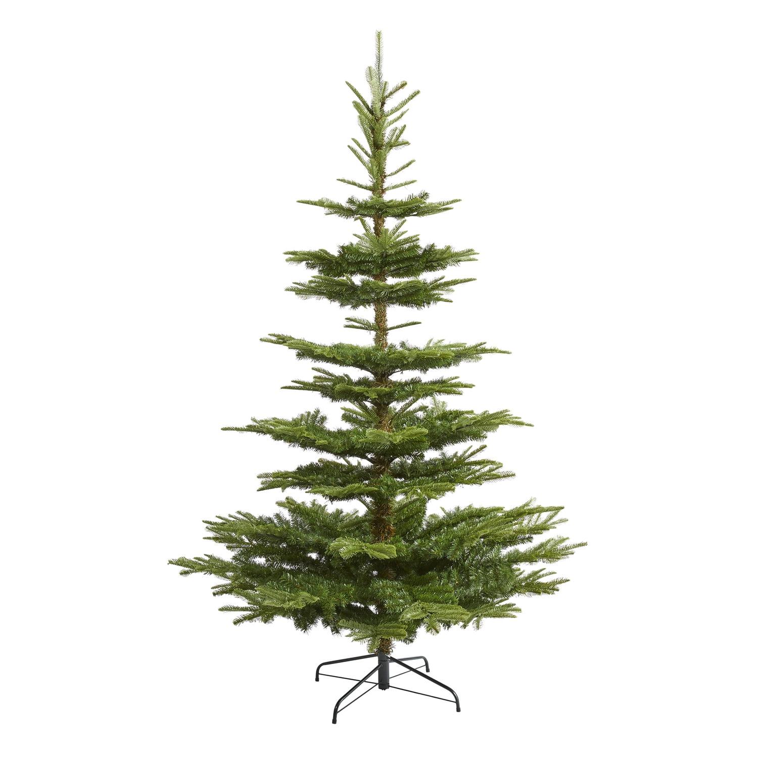 Nearly Natural 7.5-ft Layered Washington Spruce Artificial Christmas Tree with and 1325 Bendable Branches