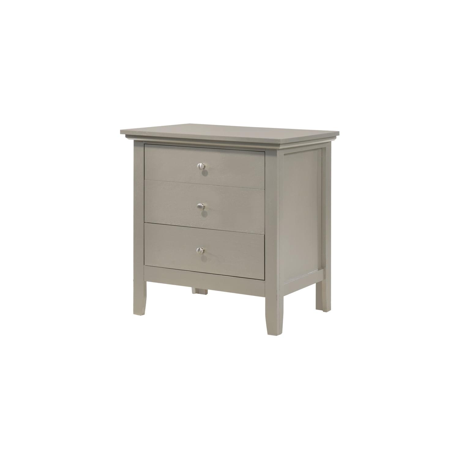 Hammond 3 - Drawer Nightstand Bed Side Table Wood Nightstand Small Bedside Table And Dresser