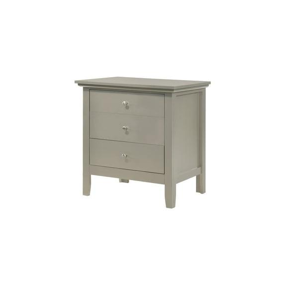 Hammond 3 - Drawer Nightstand Bed Side Table Wood Nightstand Small Bedside Table And Dresser