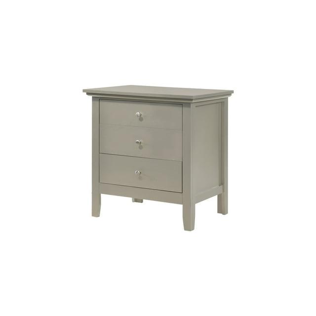 Hammond 3 - Drawer Nightstand Bed Side Table Wood Nightstand Small Bedside Table And Dresser
