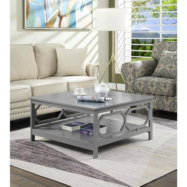 Omega Square 36" Coffee Table, Gray