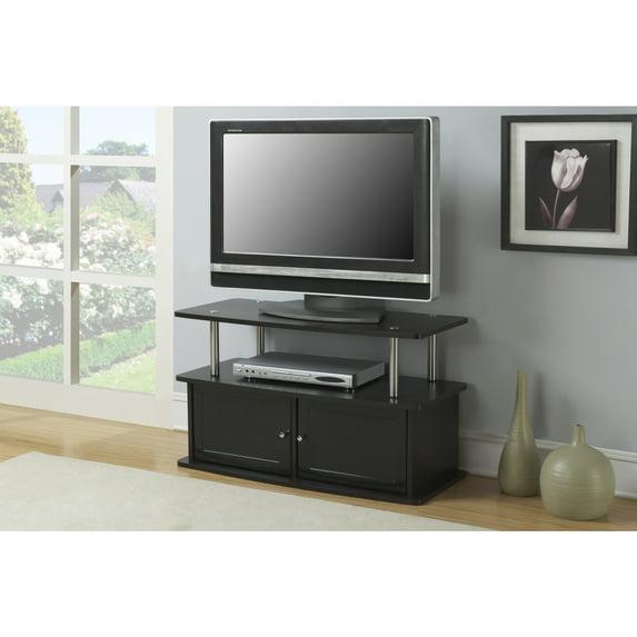 Convenience Concepts Designs2Go" TV Stand with Two Cabinets, for TVs up to 36", Black