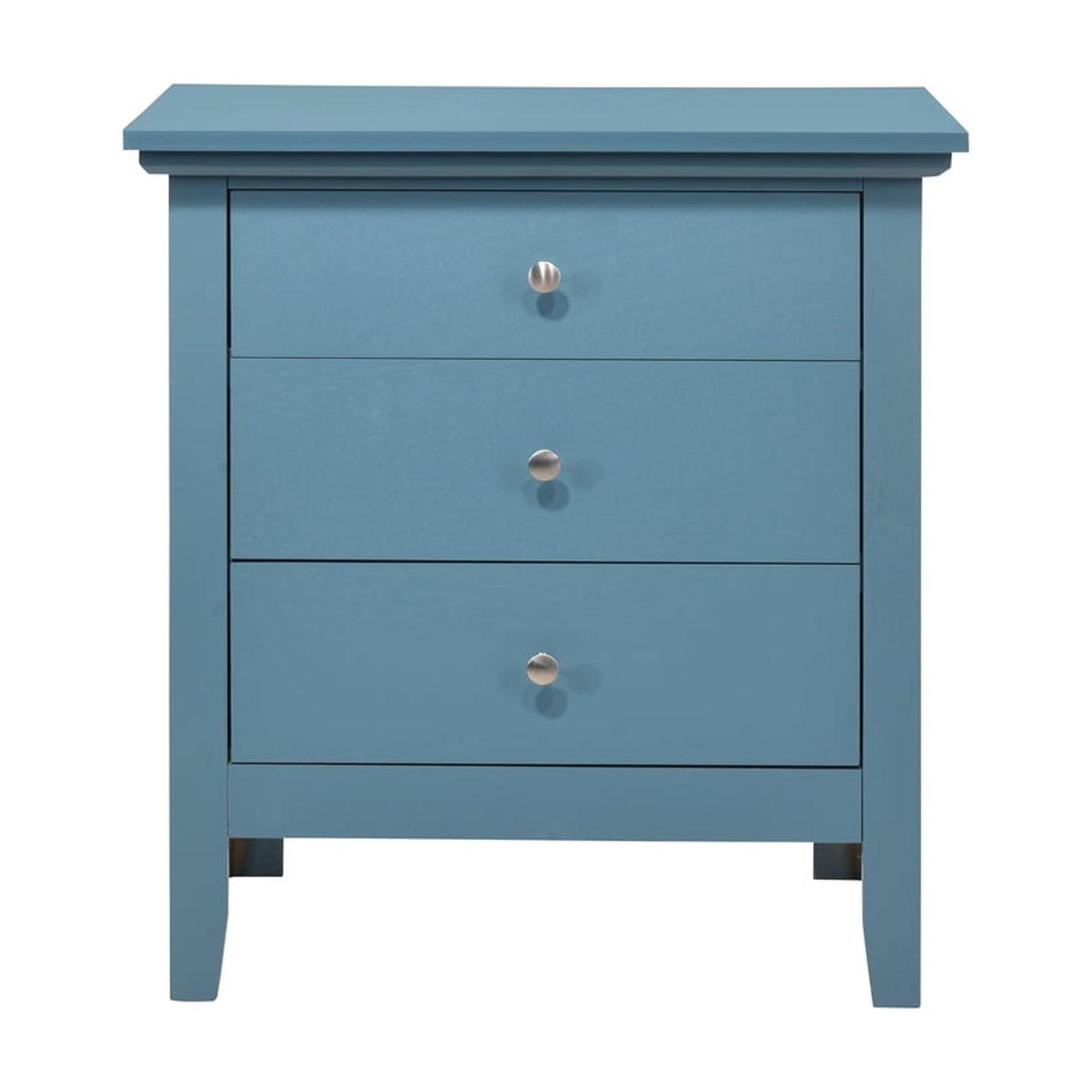 Hammond 3 - Drawer Nightstand Bed Side Table Wood Nightstand Small Bedside Table And Dresser