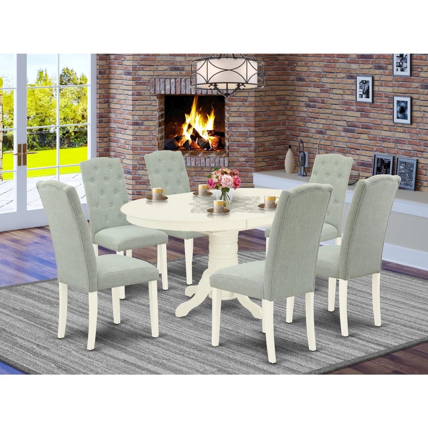 Khalil 7 - Piece Extendable Solid Wood Pedestal Dining Set