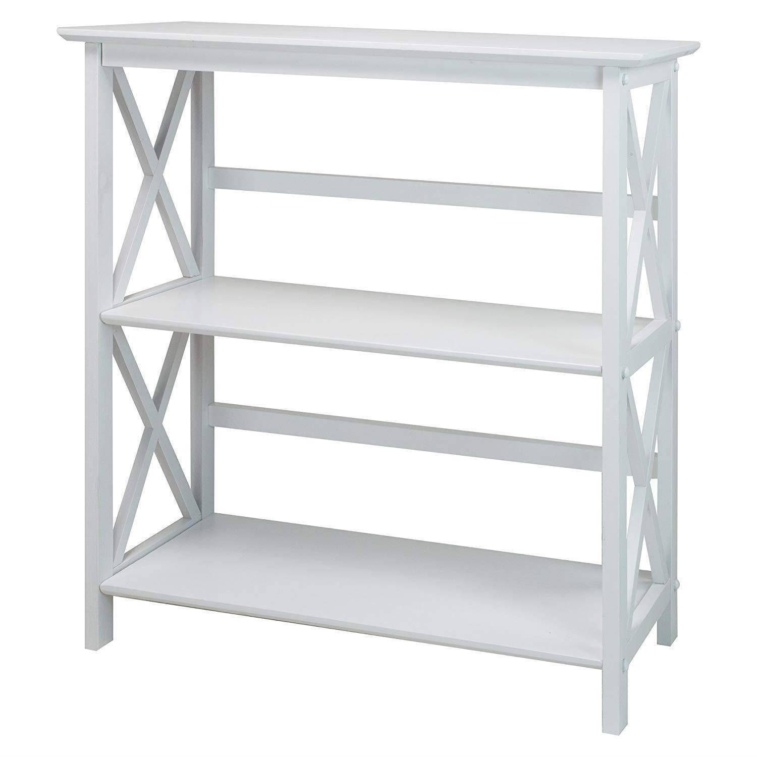 Ebern Designs Solid Wood Etagere Bookcase