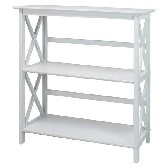 Ebern Designs Solid Wood Etagere Bookcase