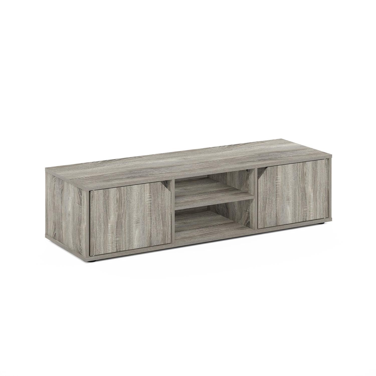 Furinno Classic TV Stand for TV up to 55 Inch, French Oak